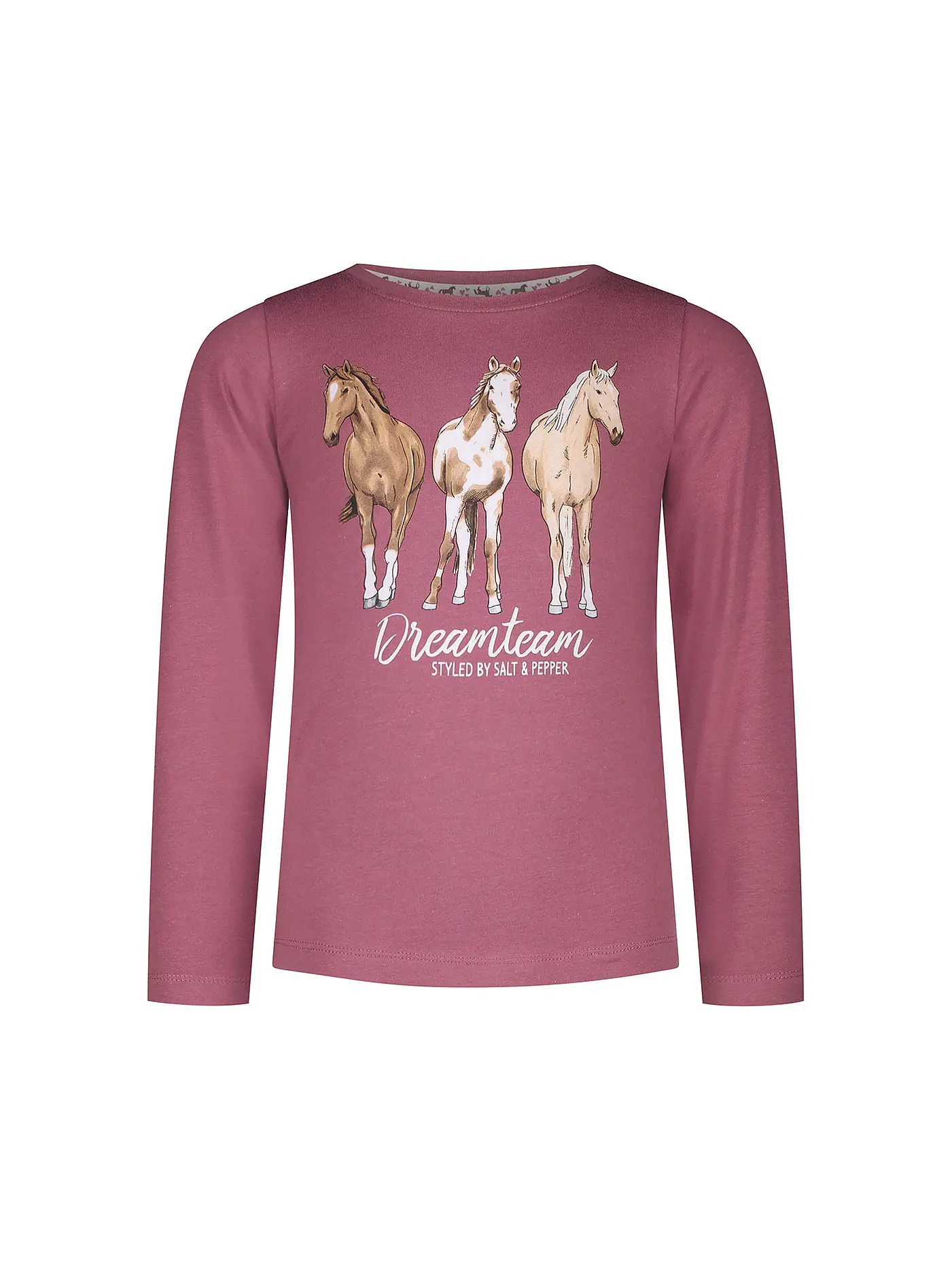 SALT AND PEPPER | Mädchen Langarmshirt HORSE WORLD | rosa